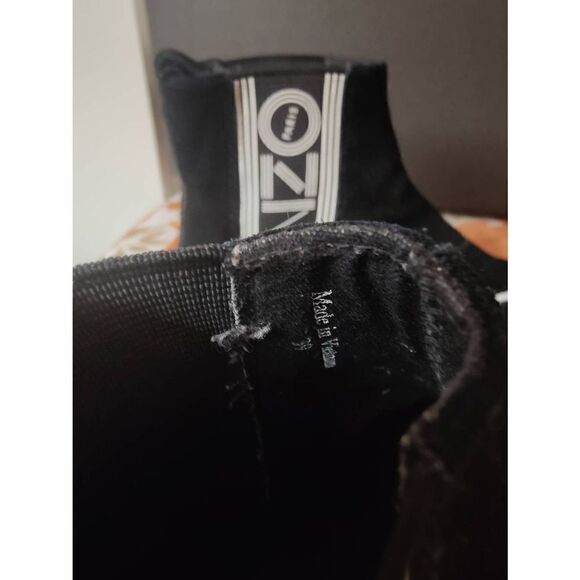 BNIB Auth Kenzo School Logo Print High Top Sneakers Shoes Sz  Kenzo High Top Sneakers Slip On Rare Size 39 Women\'s Size 7.5
